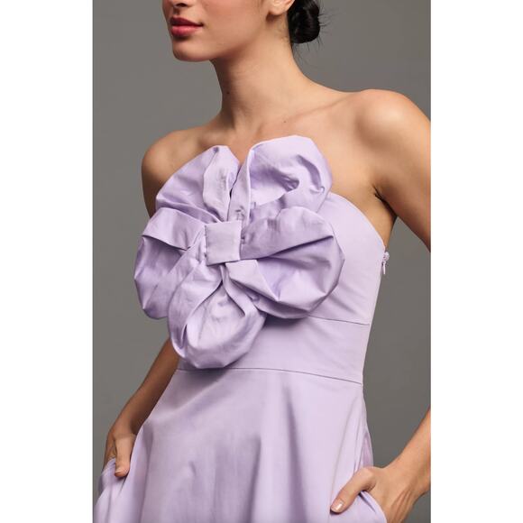 NWT Anthropologie Hutch Strapless 3D Floral Maxi Dress XL Petite - Picture 3 of 13